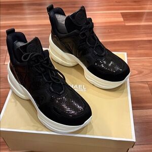 Michael Kors Black and White Women's Sneakers